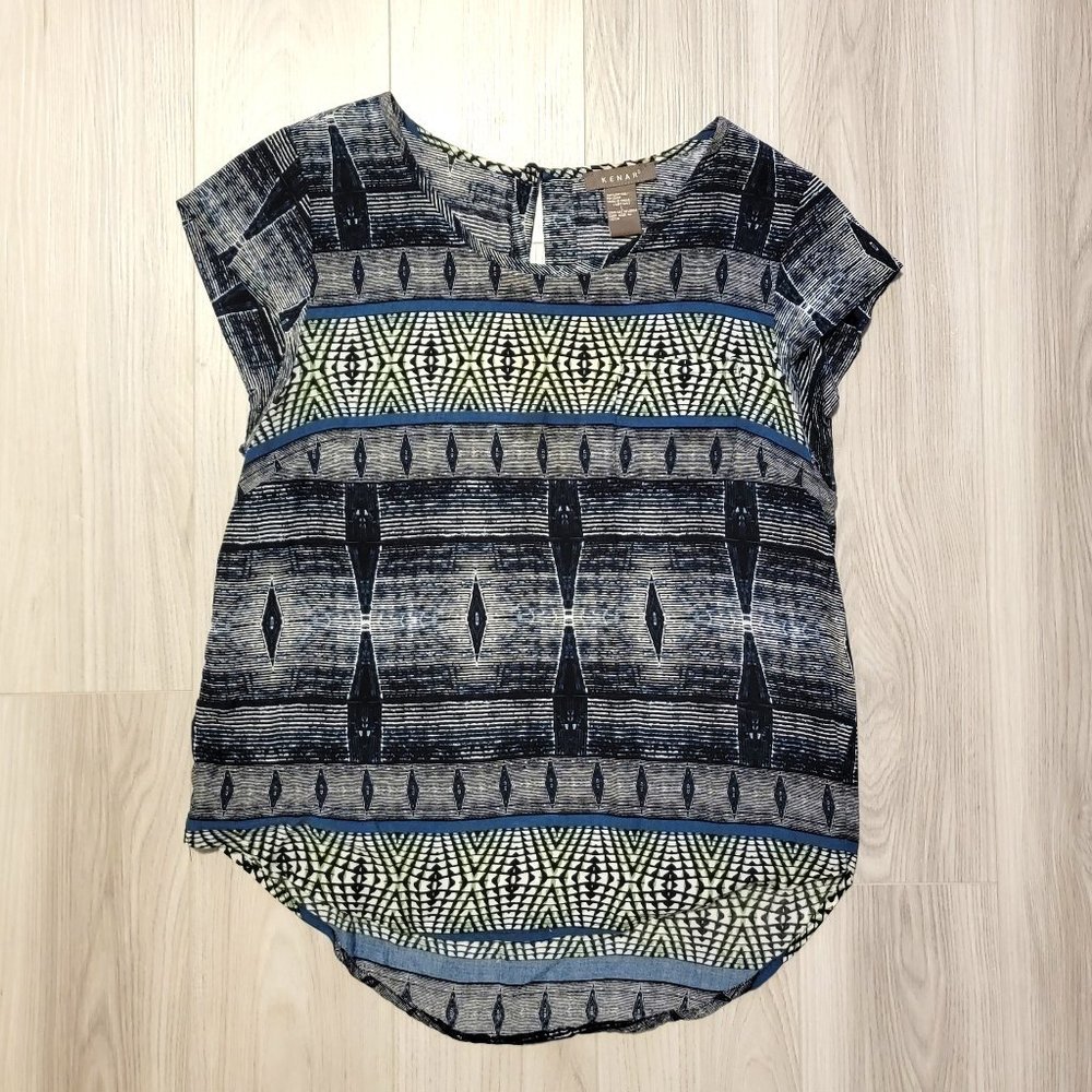 Patterned Loose Fit Top